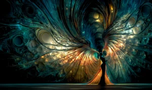 peacock cathedral wings fantasy art