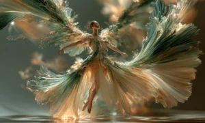 fluted silk dancer art