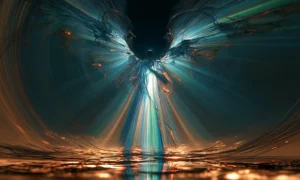 descending wings fantasy art