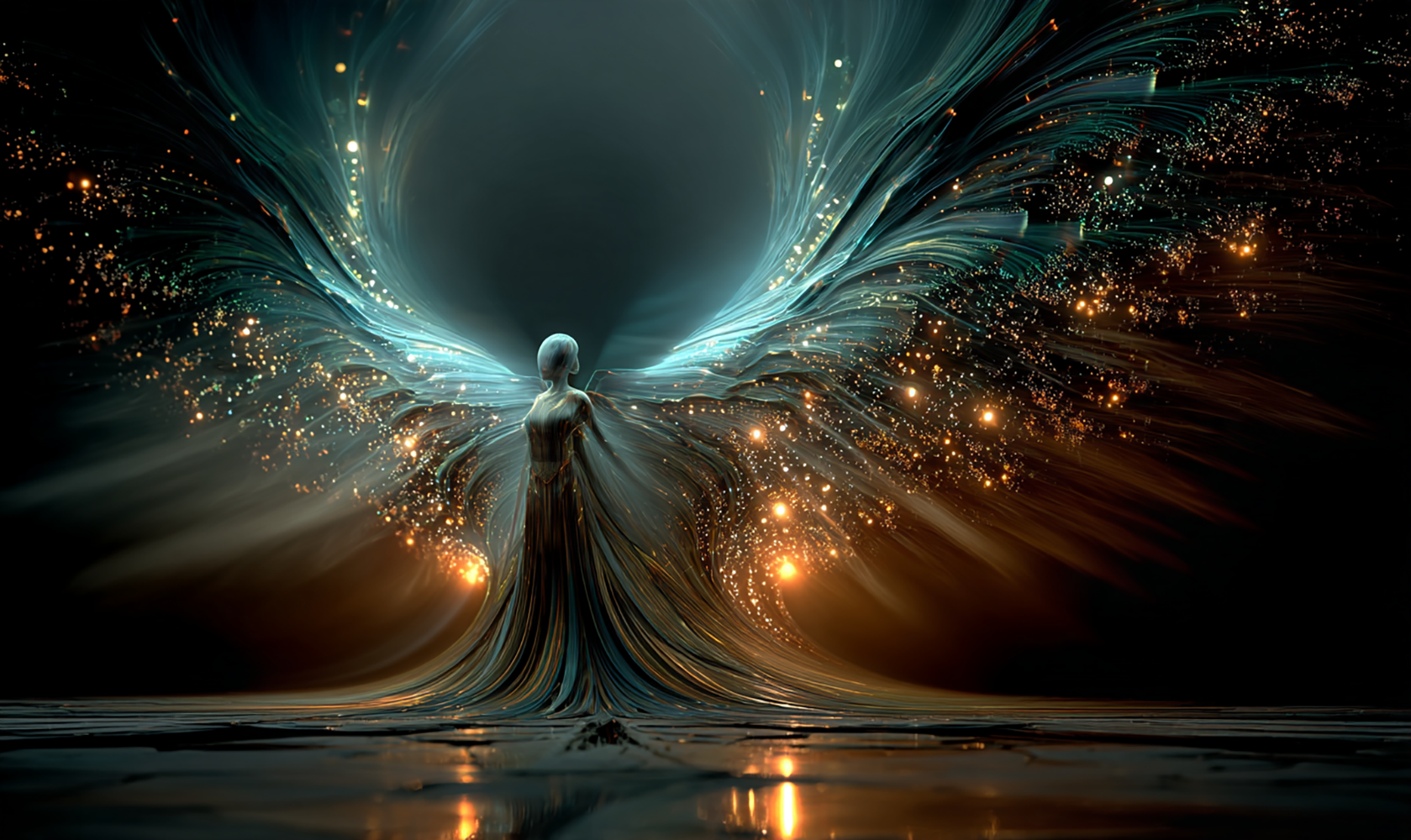 eclipse wings angel art