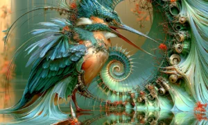 gear shell kingfisher art