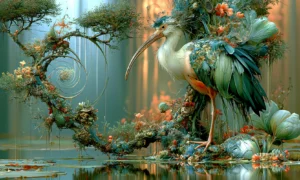 twisted branch ibis art
