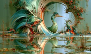 swan in the ring art