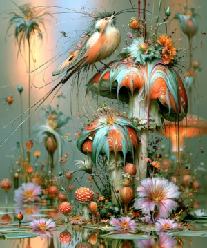 long tail hummingbird art