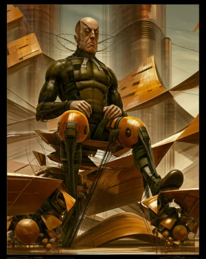seated commander art