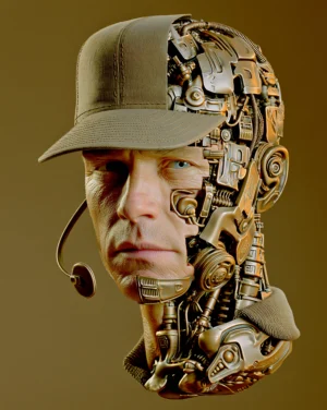 cap cyborg art