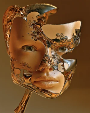 mended mask art