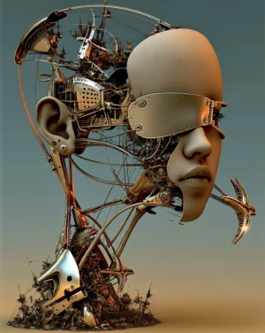 scaffold head art