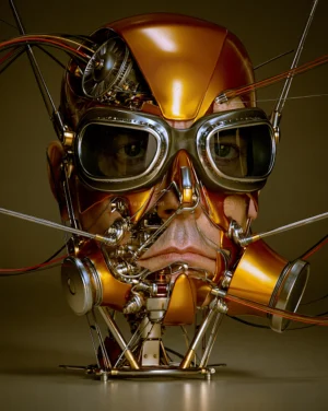 goggle mask prisoner art