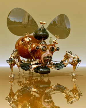 mouse eared crab art