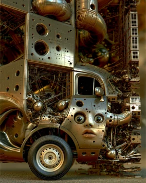 perforated van art