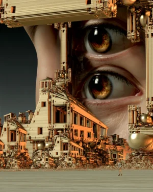 eye wall town art