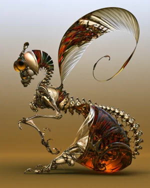 skeleton squirrel art