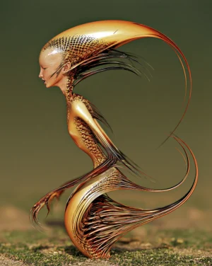 mermaid sculpture art
