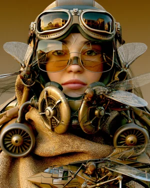 aviator moth art