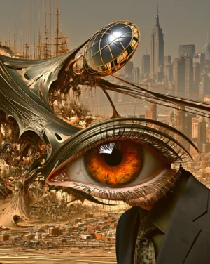 eye over the skyline art