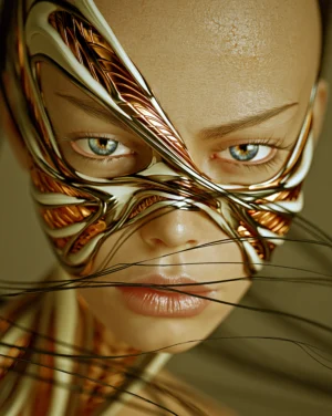 wire mask art