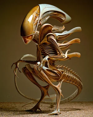 spindly xeno art