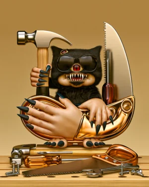 workshop bat cat art