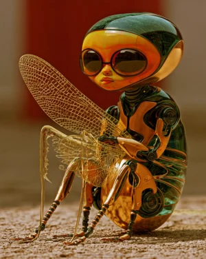 sunglasses dragonfly art