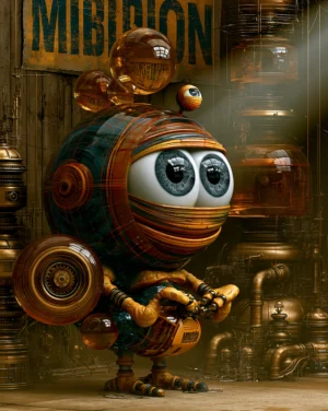 round eyed ball art