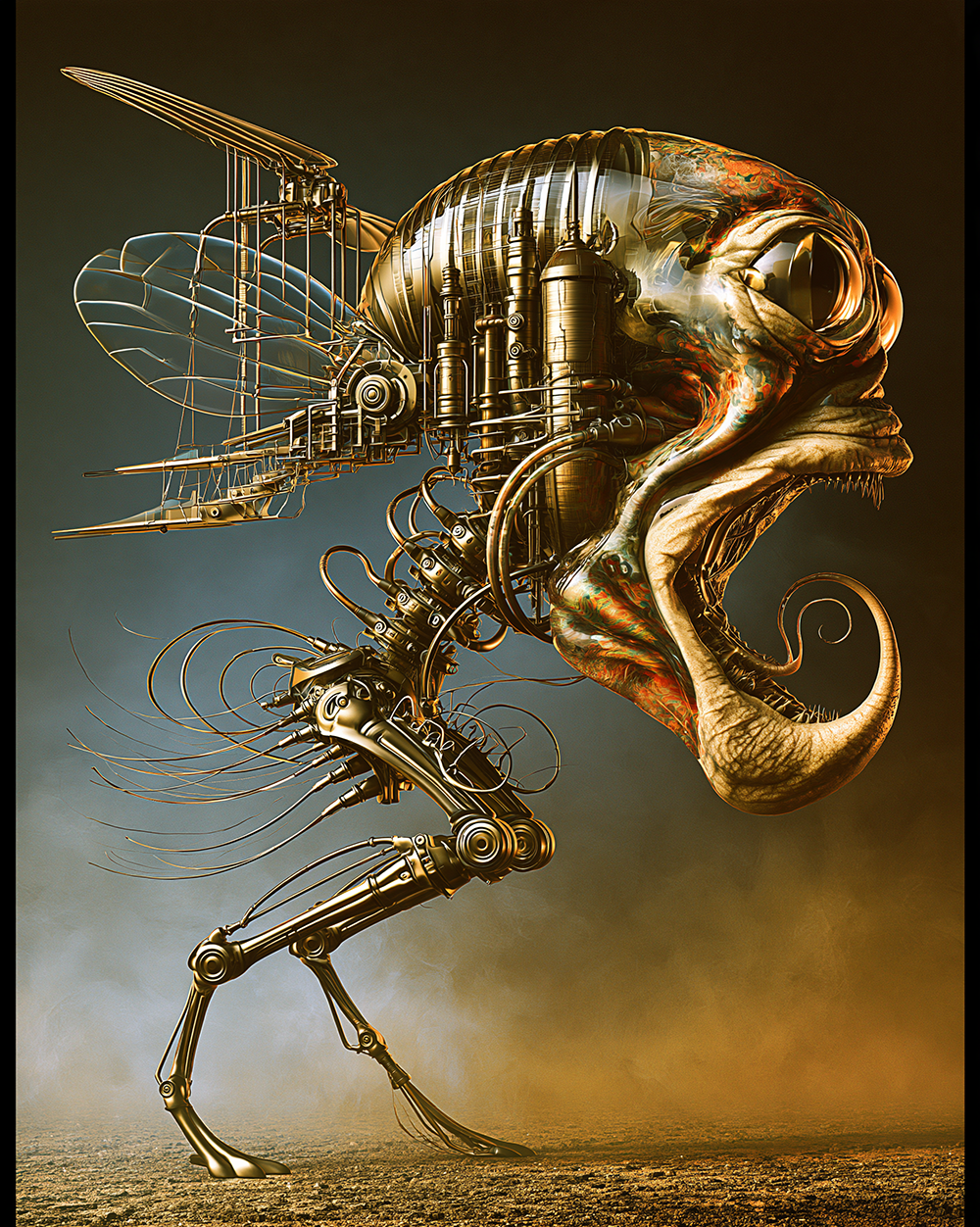 long leg skeleton art