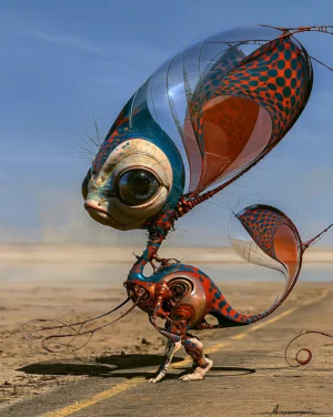 glass balloon walker art
