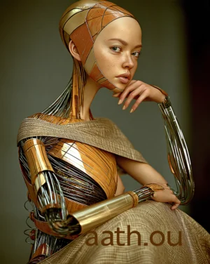 brass arm girl art