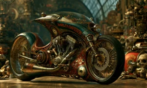 skull corner showbike motorcycle art