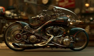 dragonfly wing racer motorcycle art