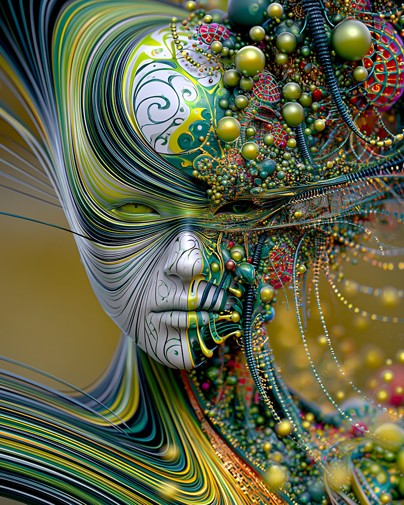 pearl cap dreamer portrait art