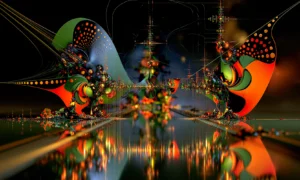 arc horizon reflection landscape art