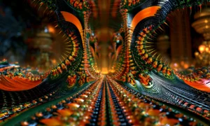 sweeping wing corridor landscape art