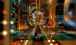 pixel arch tunnel landscape art