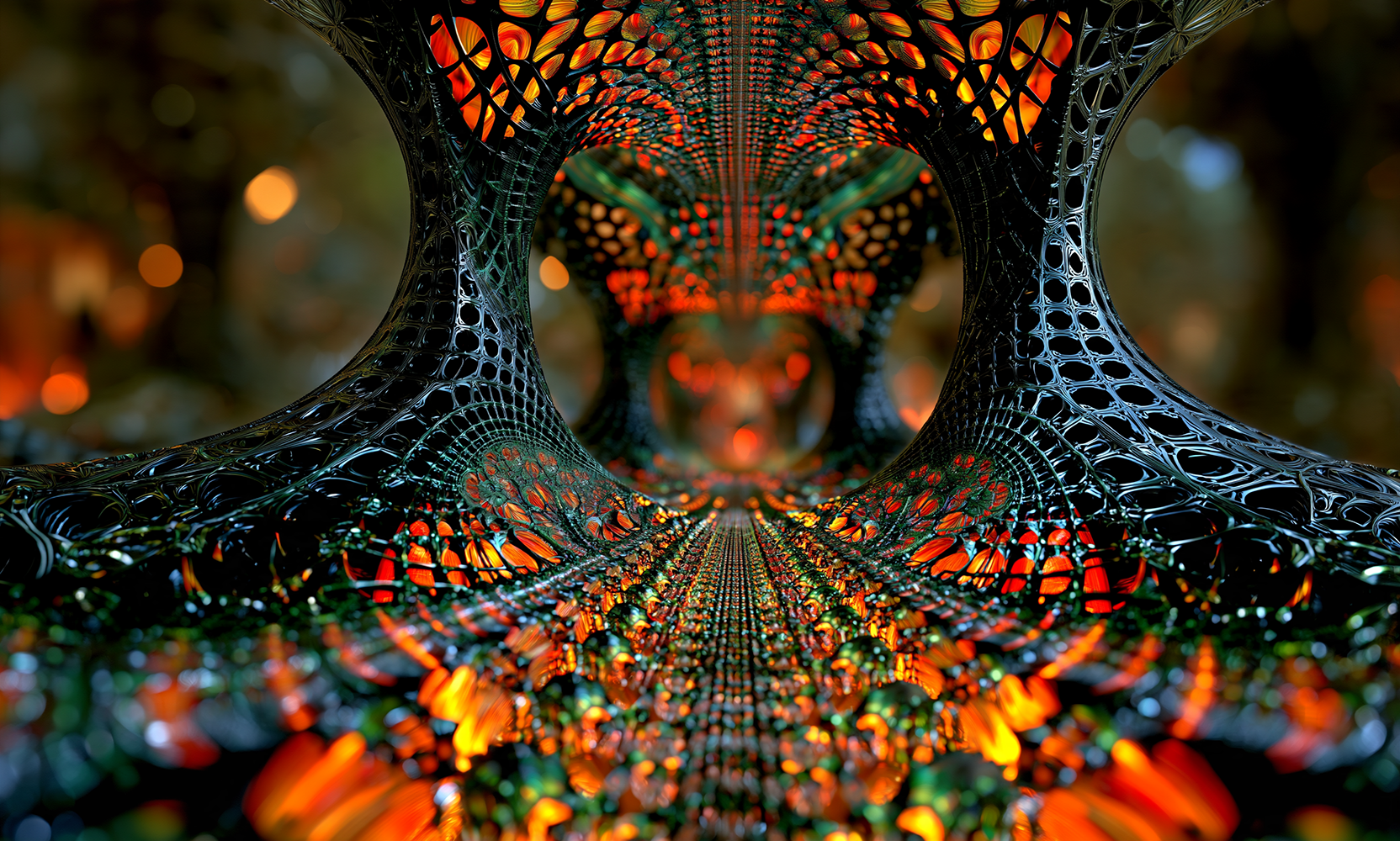 lattice throat gate landscape art