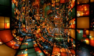 kaleidoscope corridor landscape art