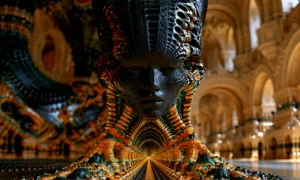 cathedral statue guardian landscape art