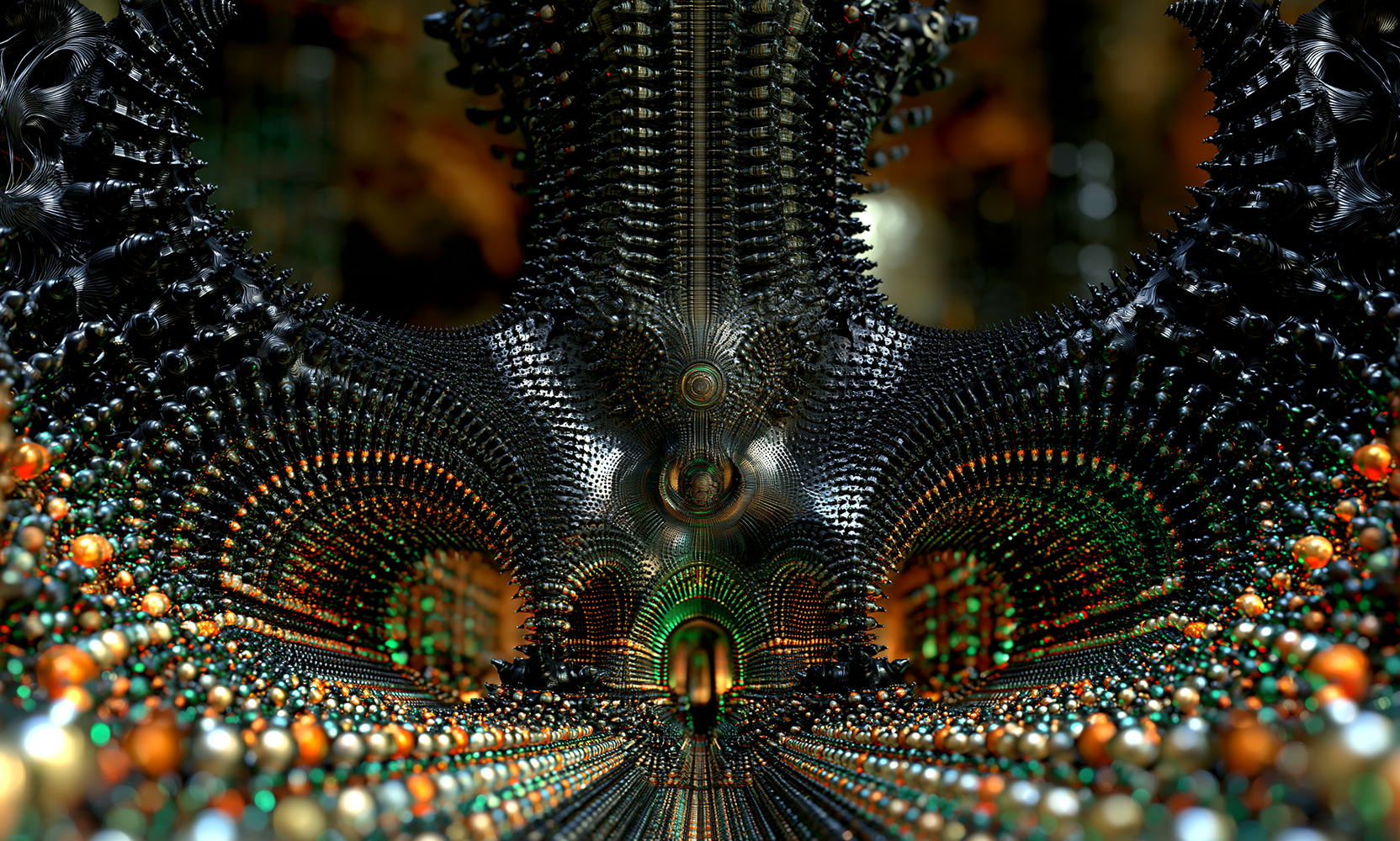 black spike cavern landscape art