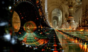 palace mirror hall landscape art
