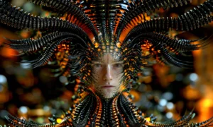 antler crown seer landscape art