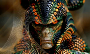 scaled guardian landscape art