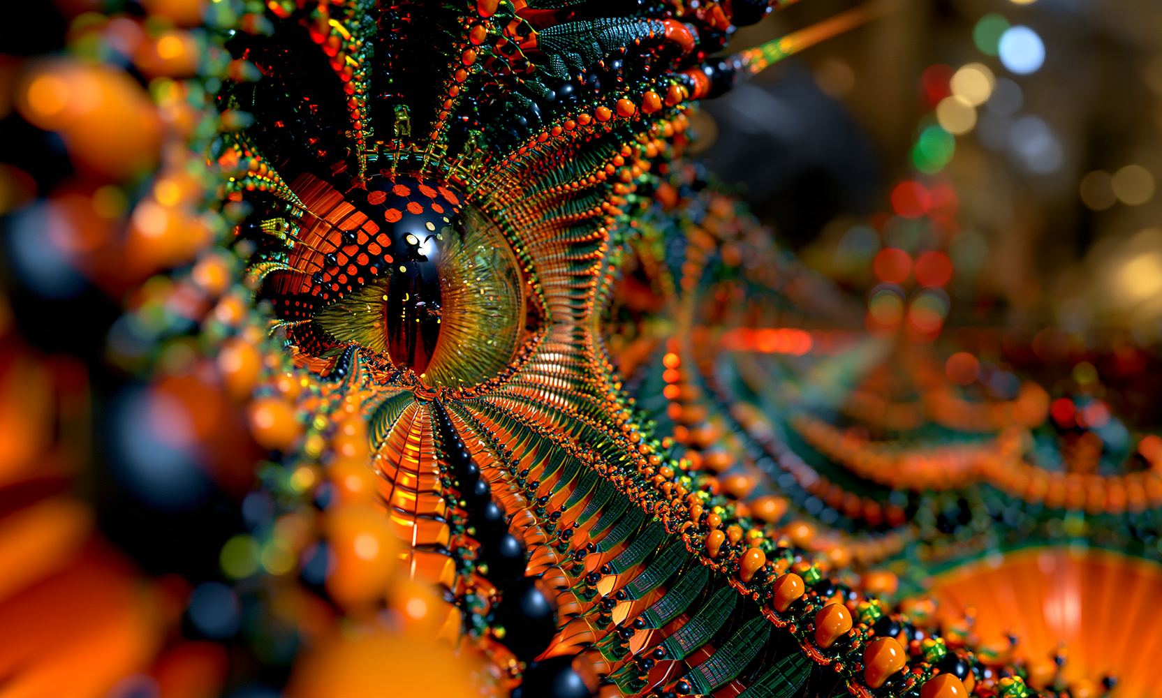 fire eye bloom landscape art