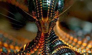 hooded bead oracle landscape art