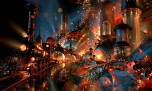 headlamp express landscape art