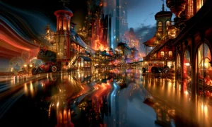 streaming light depot landscape art