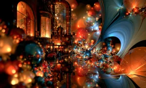 sparkle bubble corner landscape art