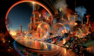 great ring skyline landscape art