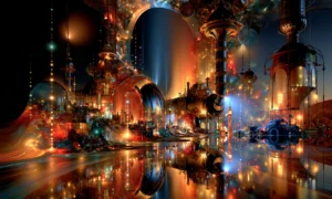 lantern tower depot landscape art