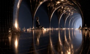 meditating arches landscape art