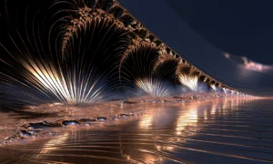 fern fan dunes landscape art